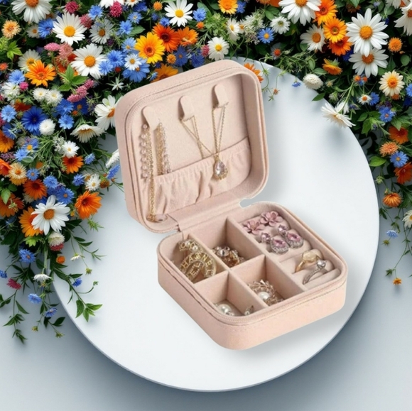 Pink Mini Travel Jewelry Case - NWT - Picture 2 of 10